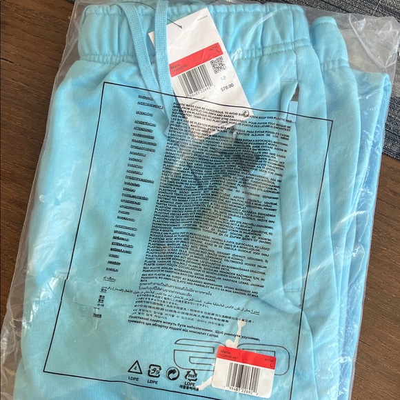 Jordan Light Blue Script Joggers - Picture 2 of 2